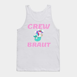 Bachelorette Party Shirt Unicorn Crew Bride Tank Top